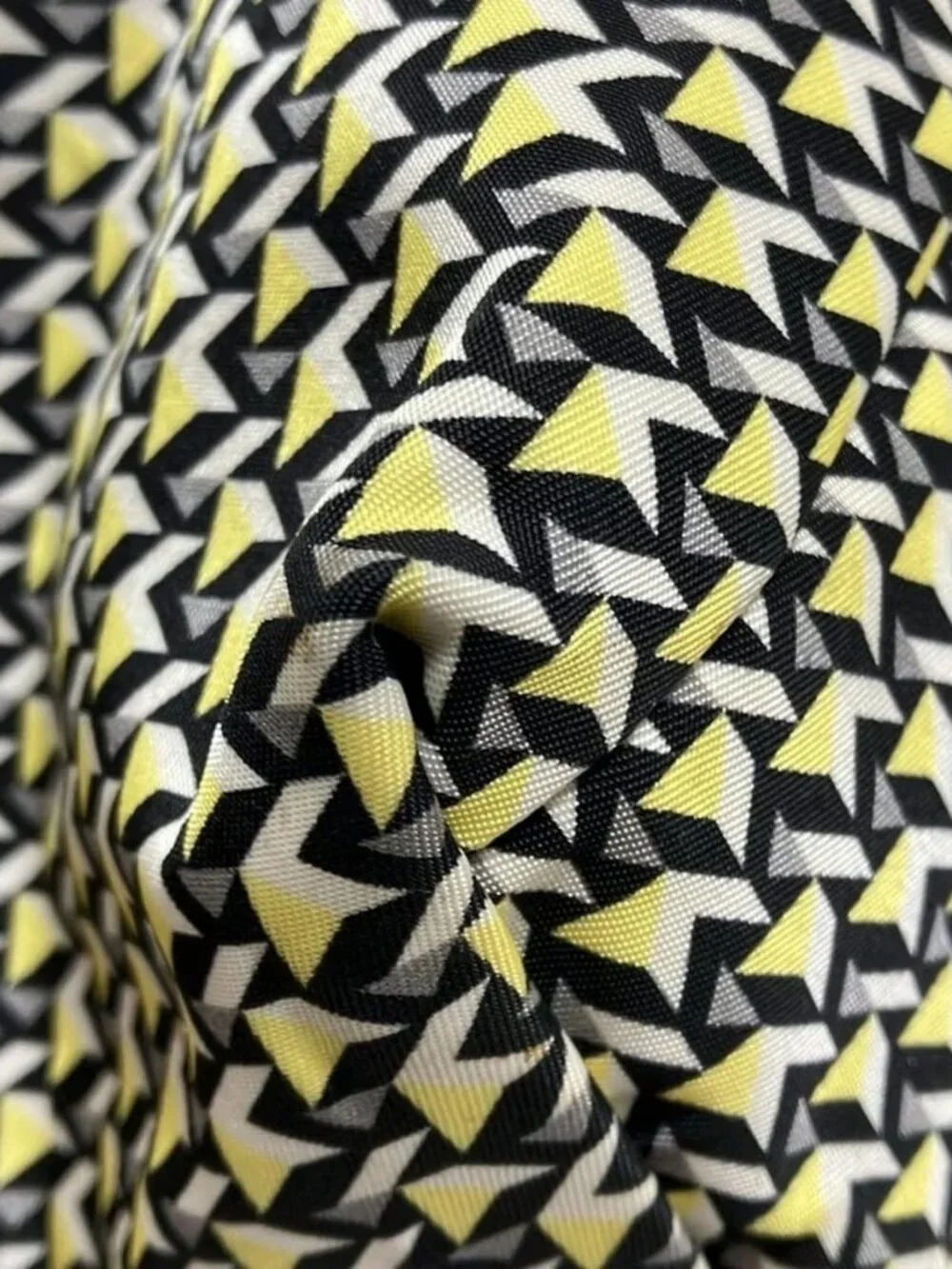 ROBERTA PIERI Black Yellow Multi Nylon Leather Handbag
